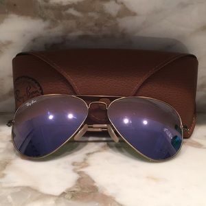 RAY BAN Purple Lavender Tinted  Aviators